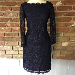 Simply Liliana Navy Lace Dress - Size 8